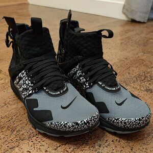 Nike AIR Presto MID/Acronym 'Acronym' - AH7832-001 Cool Grey, Black - Size 7 / E